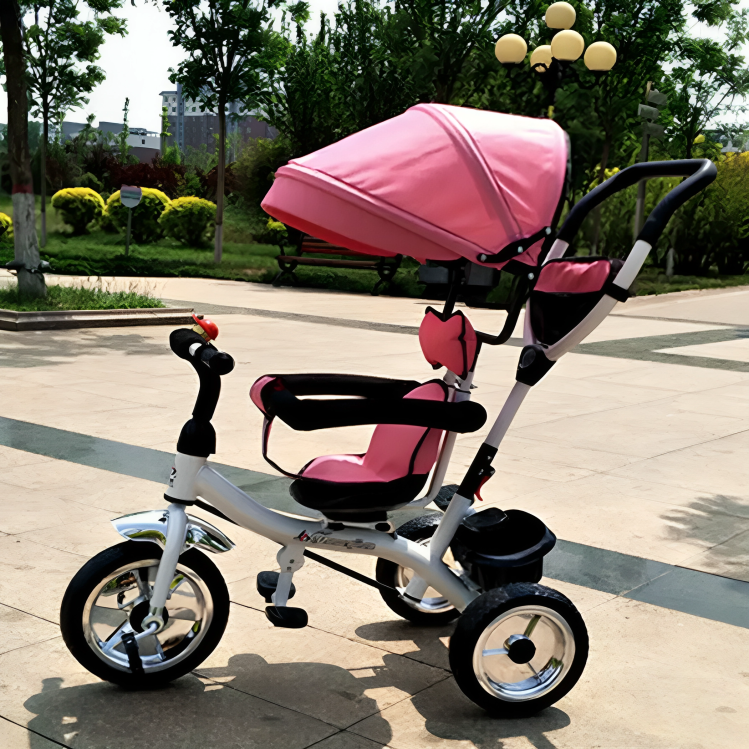 Adaptable 4-in-1 Toddler Tricycle – From Baby to Independence