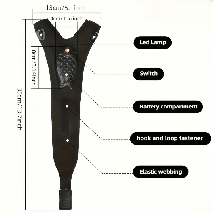 Rechargeable Finger-Less LED Glove