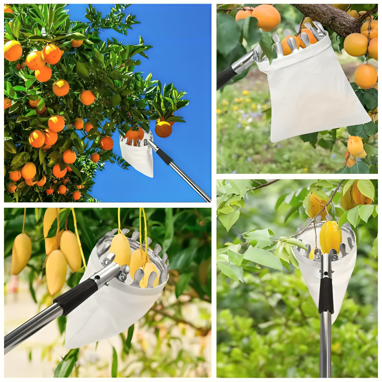 4m Fruit Picking Pole With FREE Catcher Bag