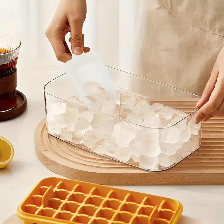 64-Cube Ice Tray With Lid