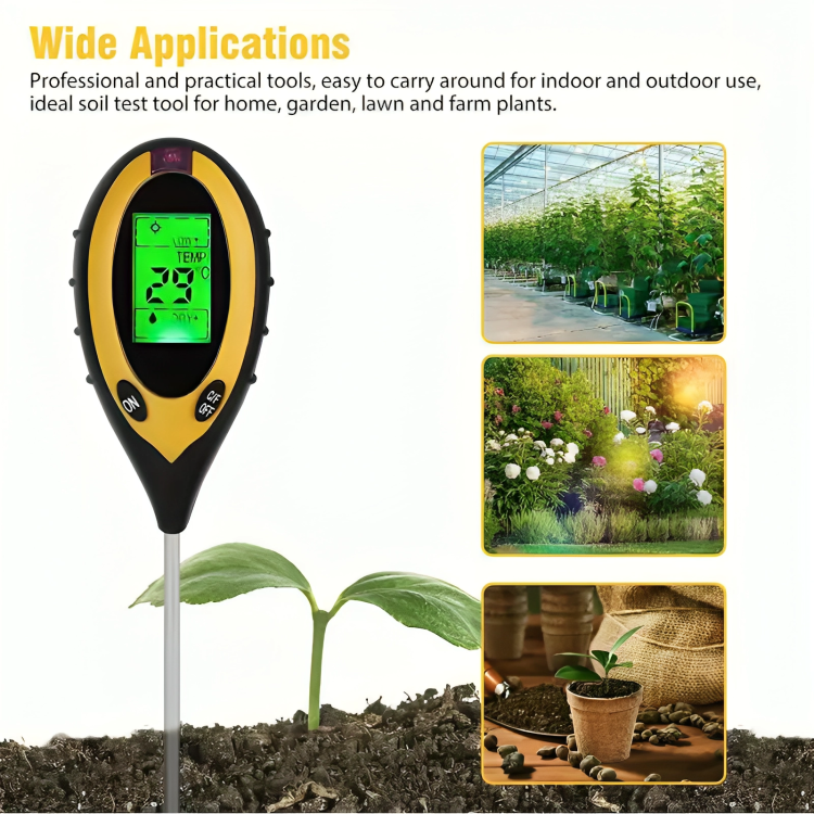 4 in 1 Soil PH Moisture Tester