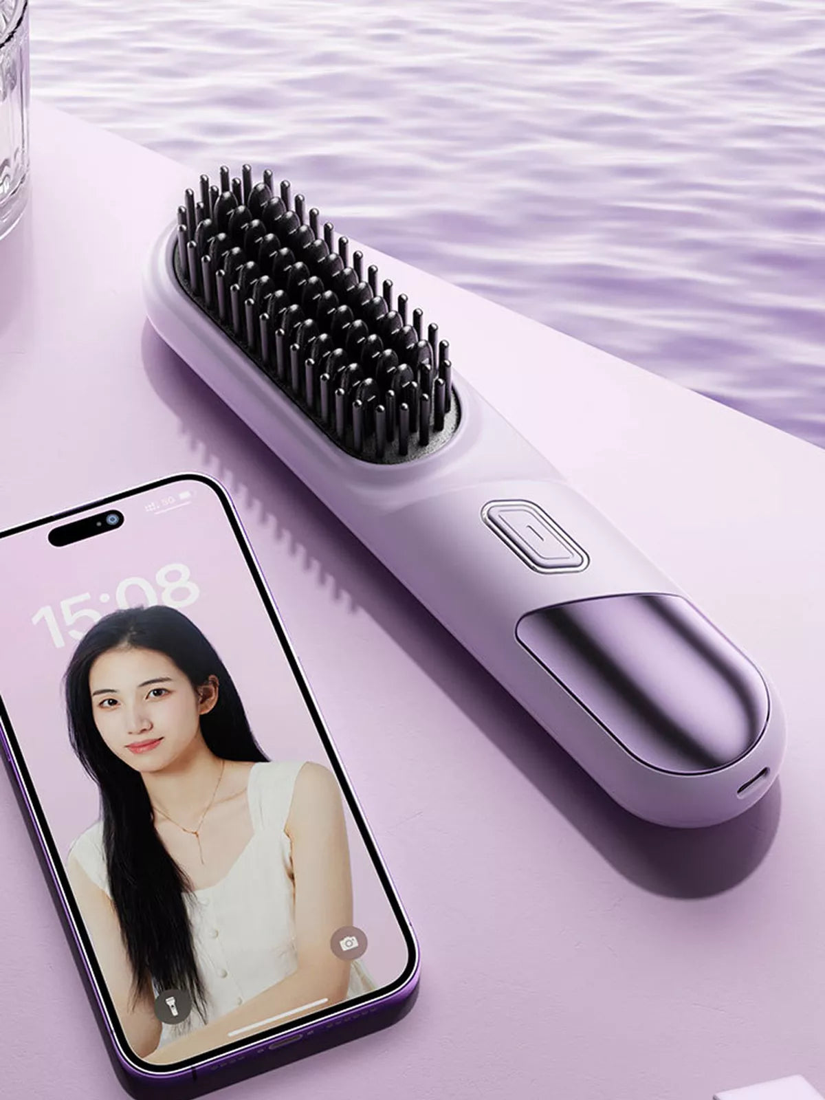 Cordless Hair Straightener & Brush