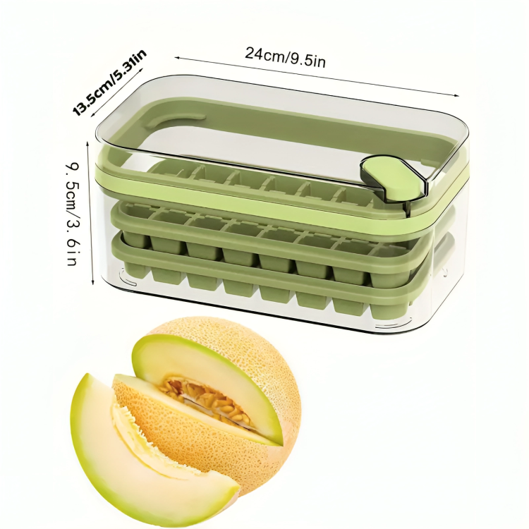 64-Cube Ice Tray With Lid