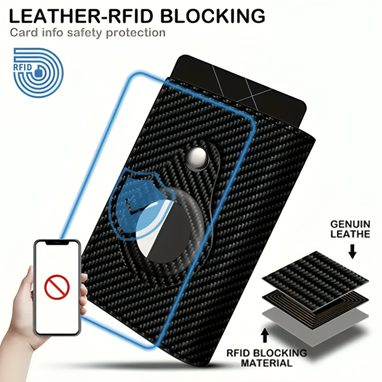 Smart Leather Airtag Wallet