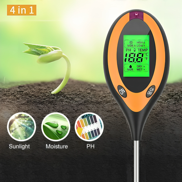 4 in 1 Soil PH Moisture Tester