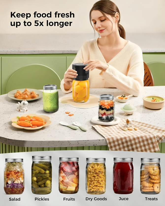 Cordless Vacuum Jar Sealer