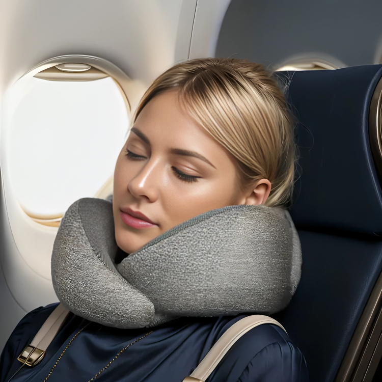 Comfort Travel Pillow + FREE Waterproof Carry Bag