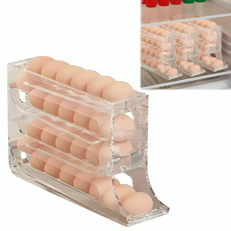 Auto Roll 4-Tier Egg Dispenser