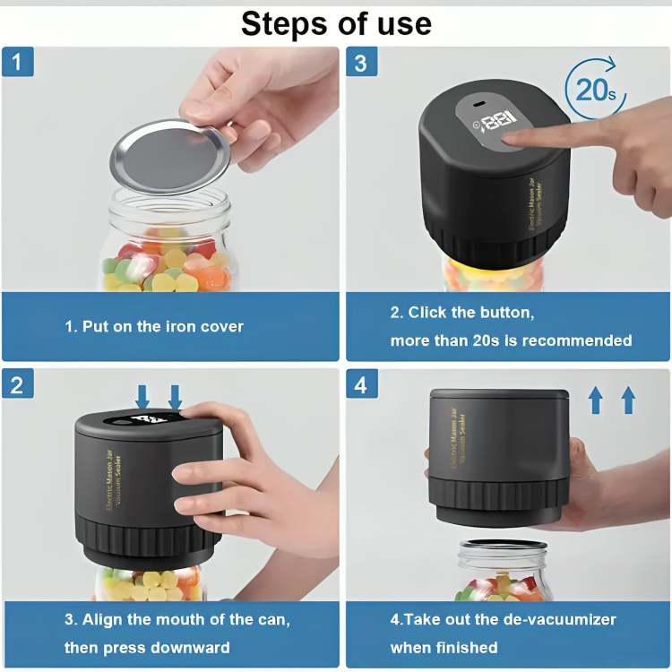 Cordless Vacuum Jar Sealer