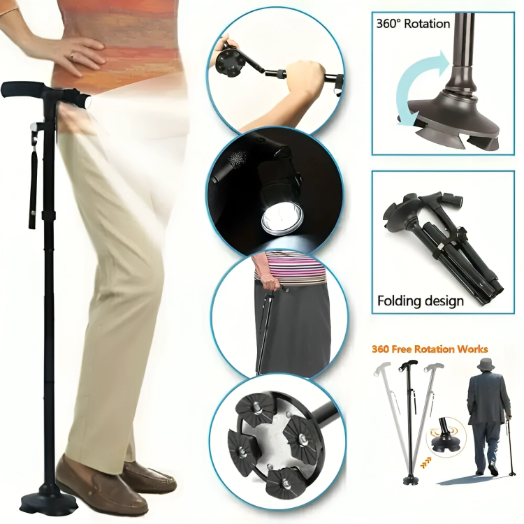 Adjustable LED Walking Stick