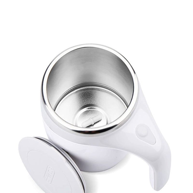 Electric Stainless Steel Rotating Stirring Cup Coffee Mug - Rechargeable_8