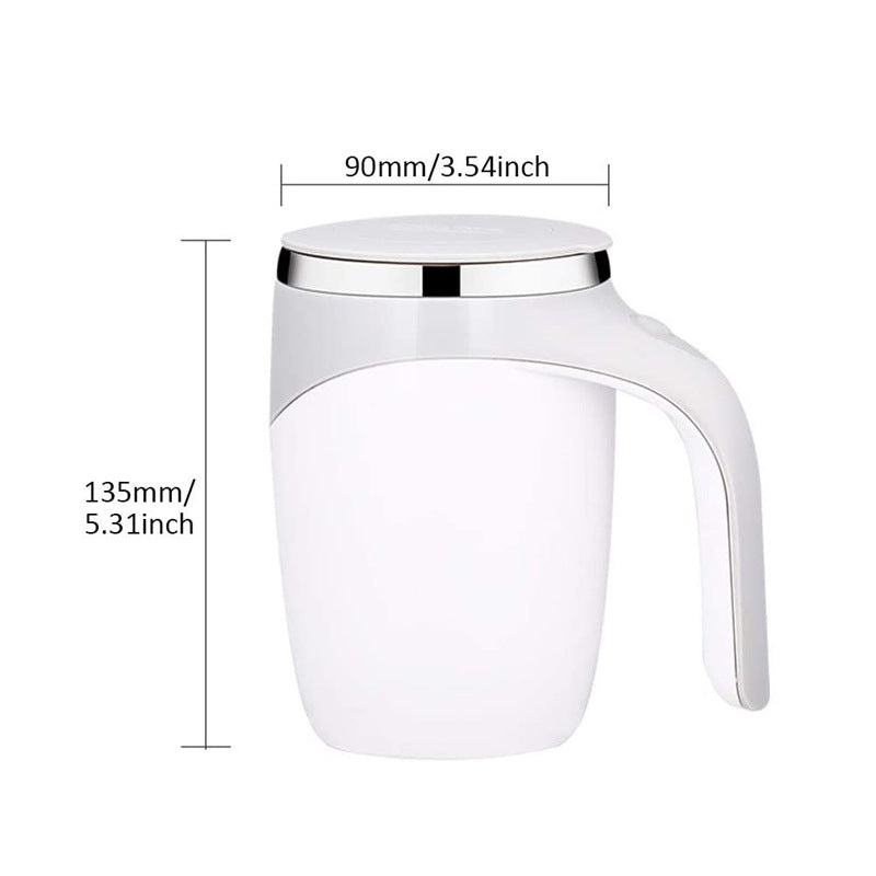 Electric Stainless Steel Rotating Stirring Cup Coffee Mug - Rechargeable_9