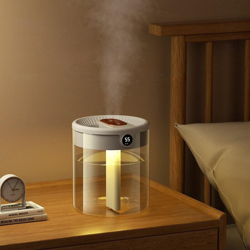 2L Large Capacity Digital Display Dual Spray Humidifier_0