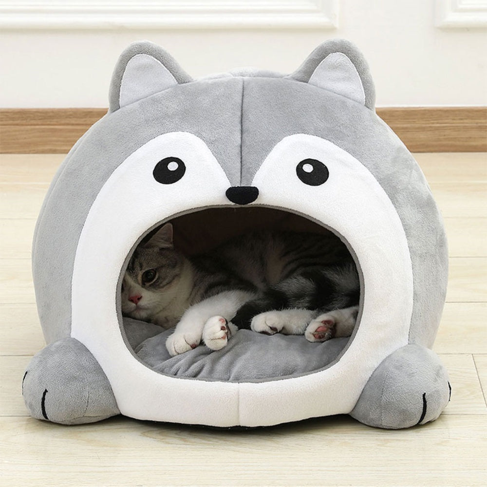 Soft Pet Basket Pet Bed for Cats and Small Dogs_5