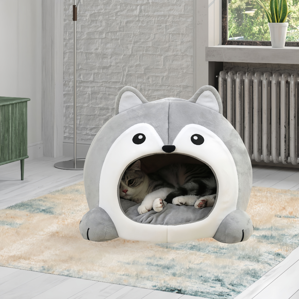 Soft Pet Basket Pet Bed for Cats and Small Dogs_6