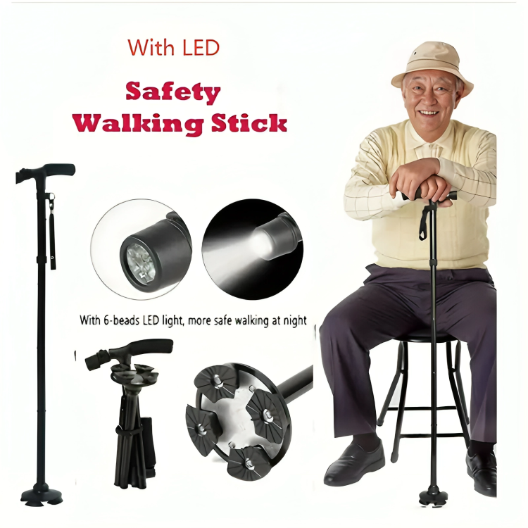 Adjustable LED Walking Stick