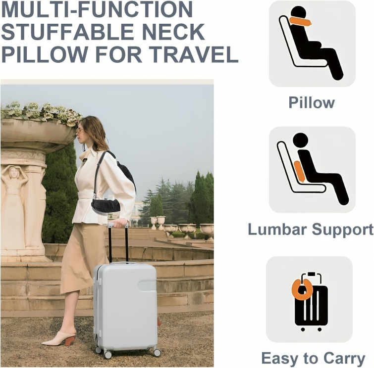 Hidden Luggage Stuffable Travel Pillow