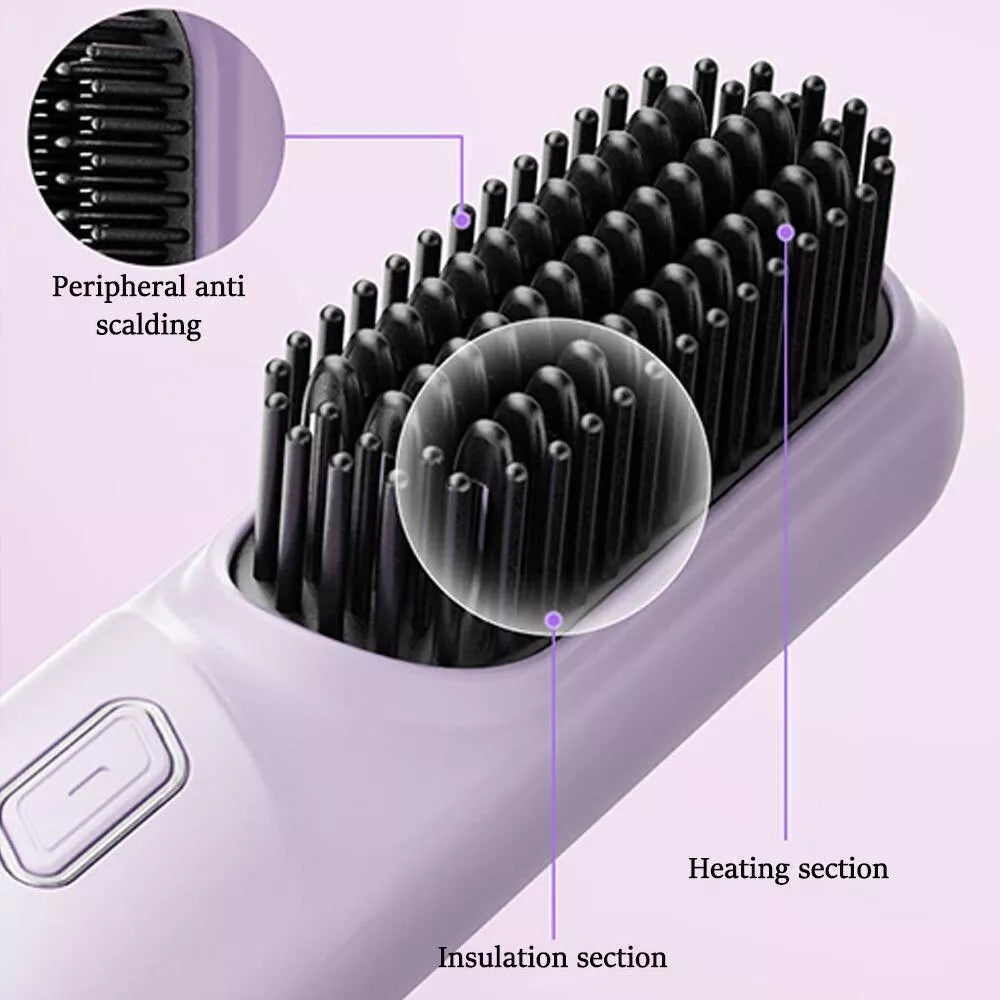 Cordless Hair Straightener & Brush