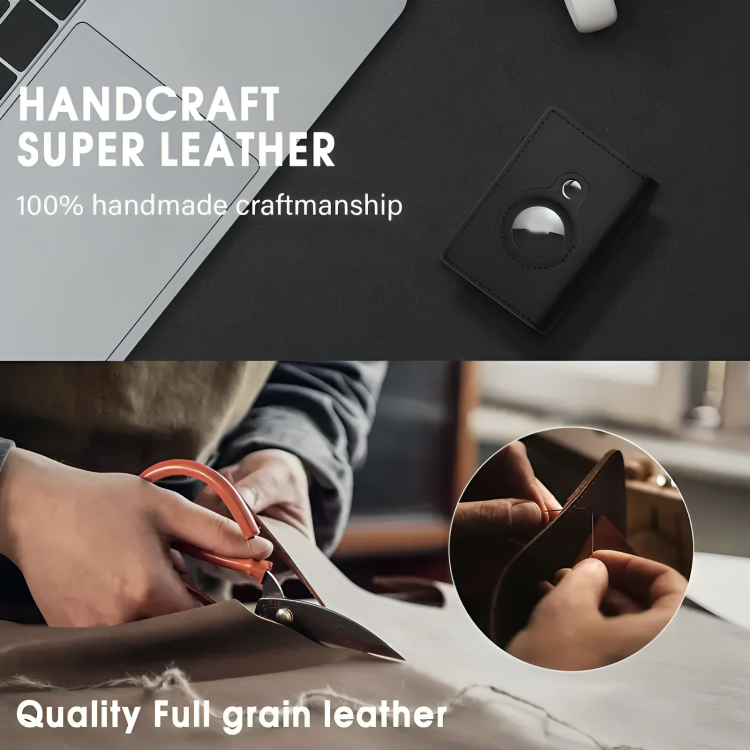 Smart Leather Airtag Wallet