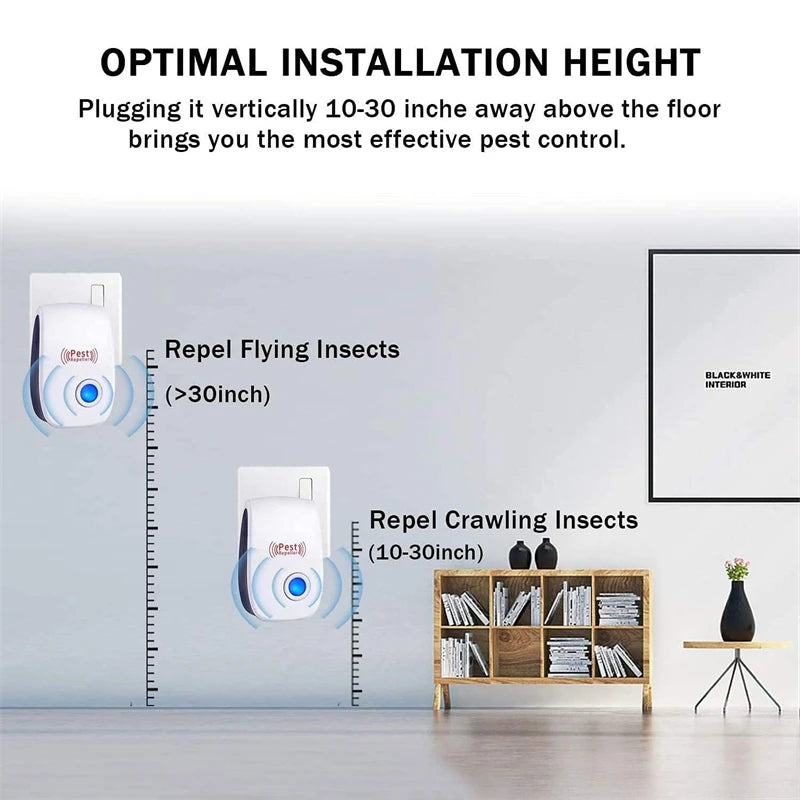 6 x Ultrasonic Pest Repeller