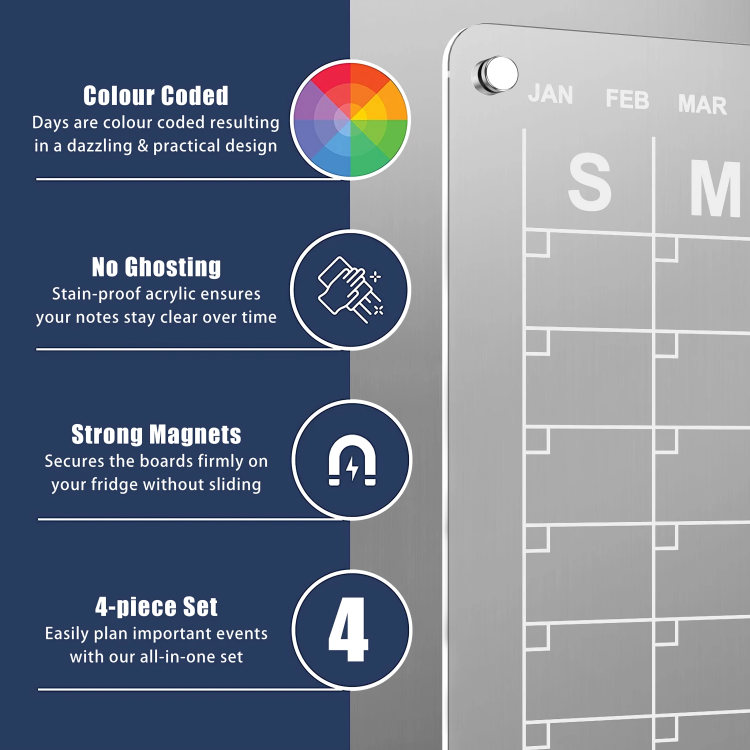 Magnetic White Board Organiser