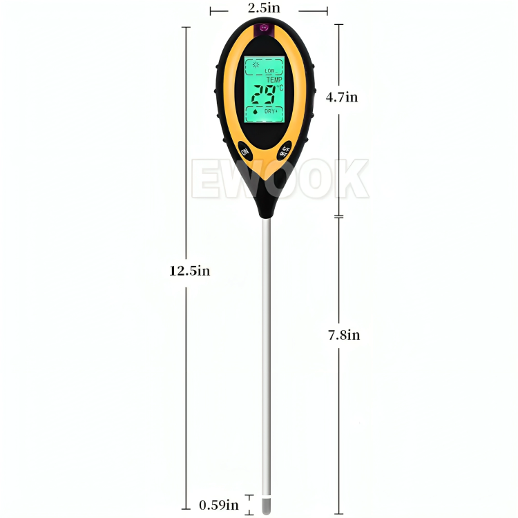 4 in 1 Soil PH Moisture Tester