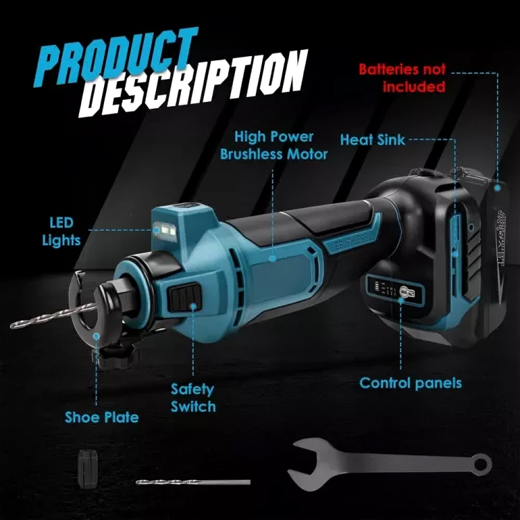 Cordless Drywall Brushless Cutter