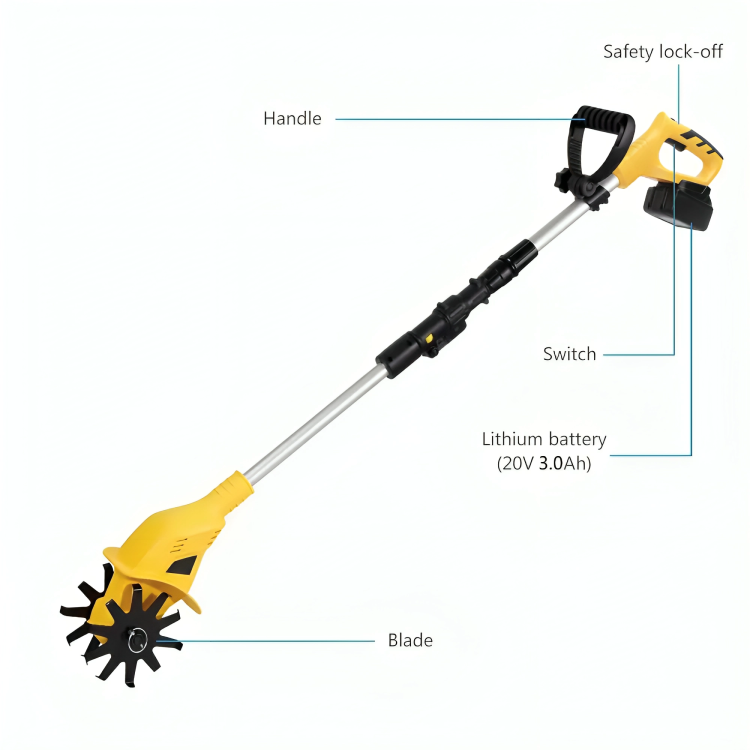 Portable Rototiller Soil Cultivator