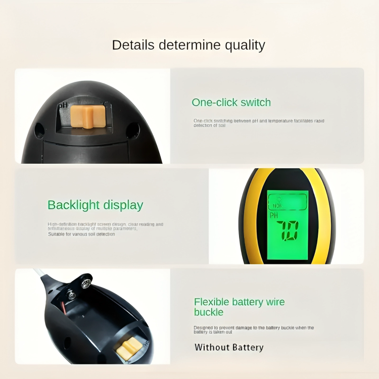 4 in 1 Soil PH Moisture Tester