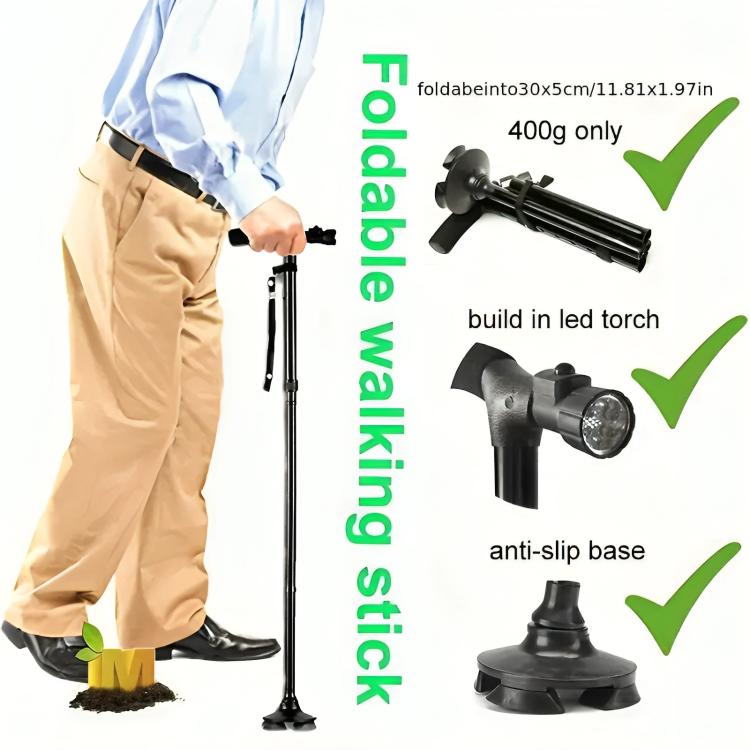 Adjustable LED Walking Stick