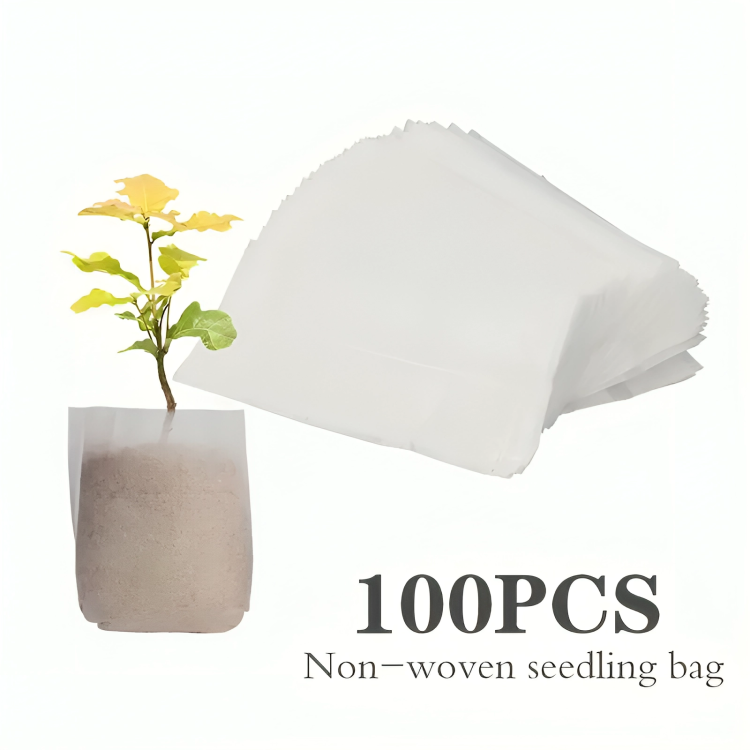 100 Pcs Biodegradable Grow Bags