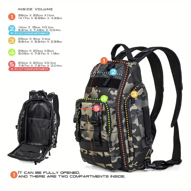 Waterproof Fishing Tackle Backpack