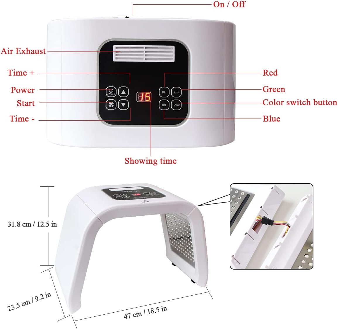 7 Photon LED Light Therapy.