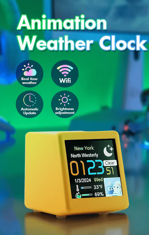 Smart Temp Humidity Alarm Clock