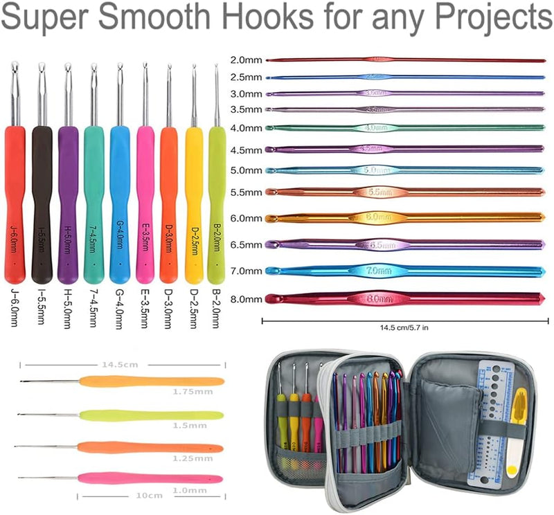 Hook & Stitch Craft Kit - 72pcs