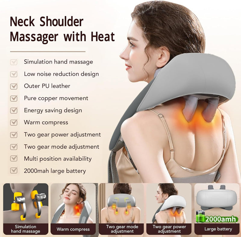 Neck & Shoulder Massager For Pain Relief