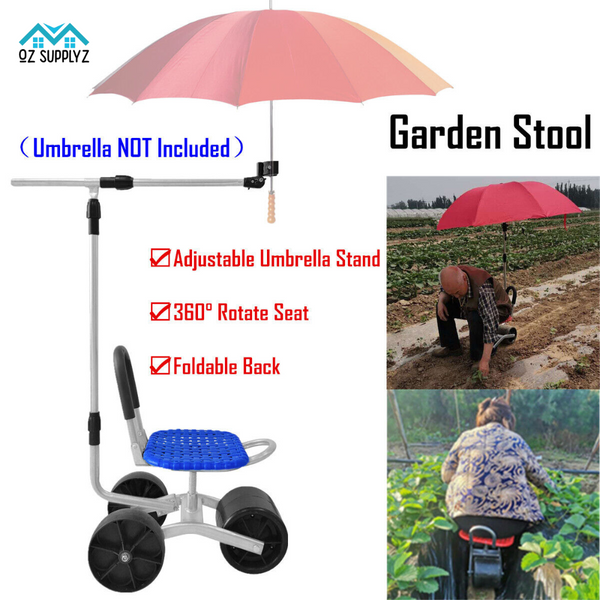 Oz Gardening Seat with Umbrella Stand