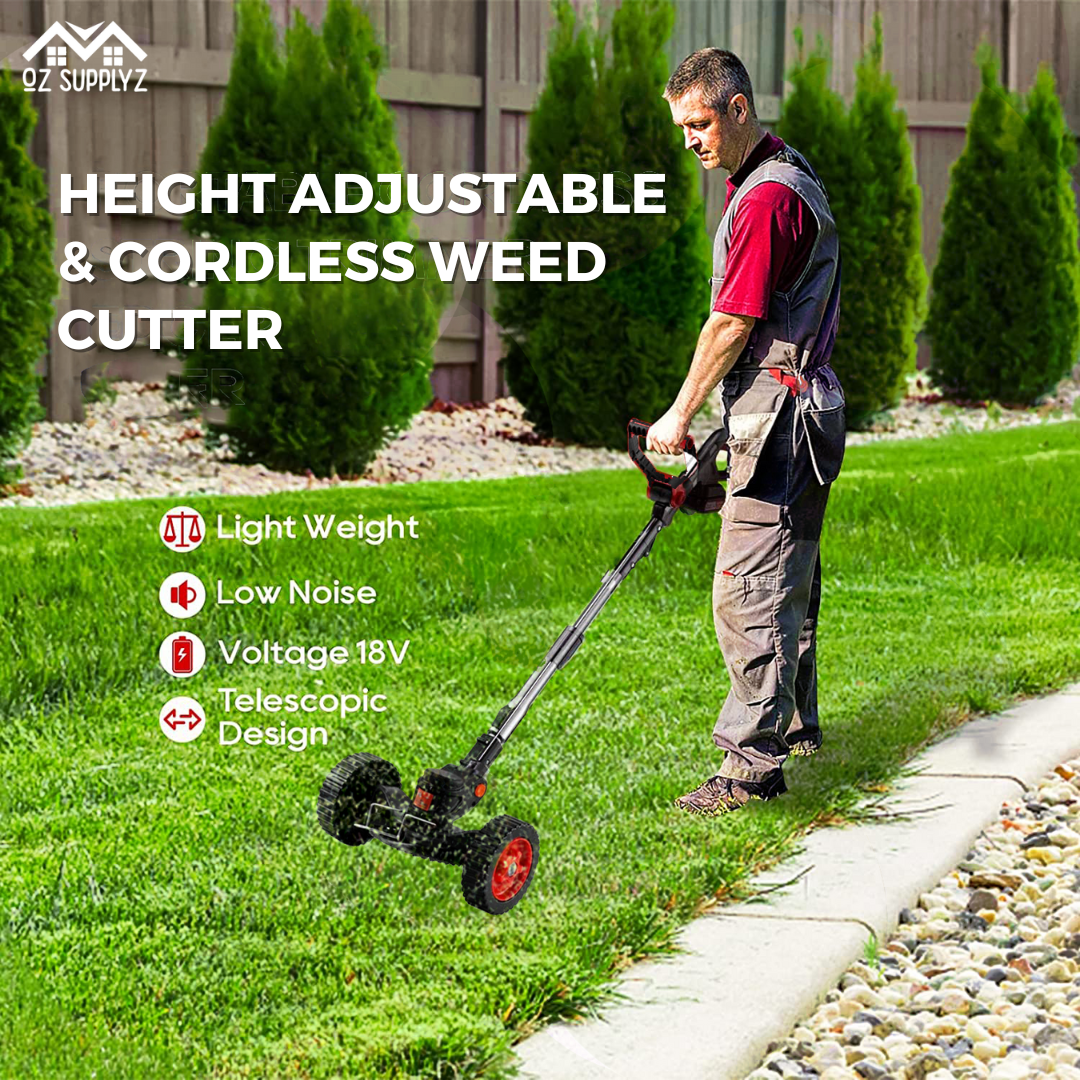 Height Adjustable & Cordless Weed Cutter